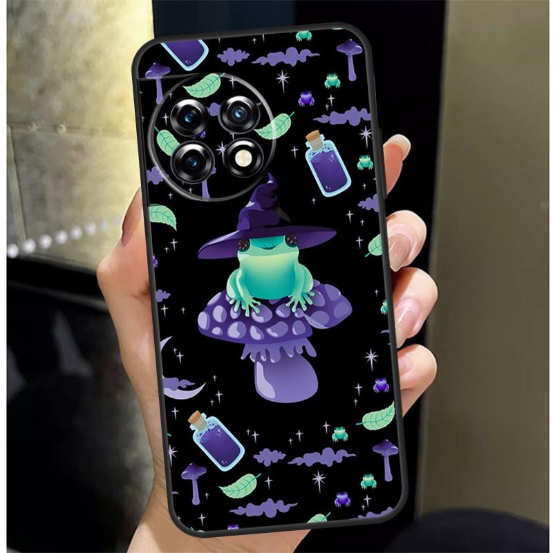 Witch Frog Cover For OnePlus 13 13R 12 12R 11 10 Pro 8T 10T OnePlus Nord 4 CE 3 2 Lite N30 N20 N10 Case