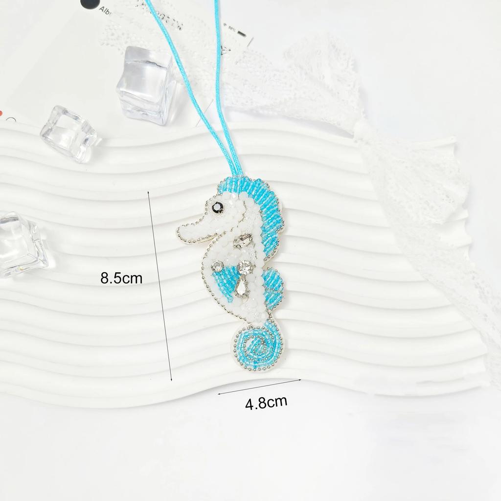 5-10cm Rhinestone Patch Starfish Pendant Sea Horse Patch For Bag Decoration Accessories Personalized Gifts Clothing Applique
