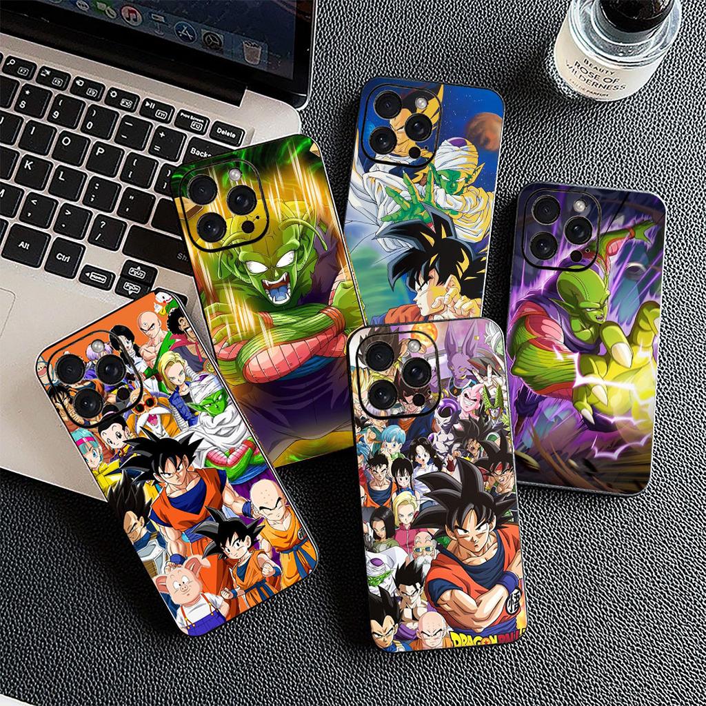 For Apple iPhone 16 14 15 Plus 11 Pro Max 16E ProMax + 16Plus 15+ 14+ Phone Cover Case DragonBalls Piccolo Dragons Balls Goku