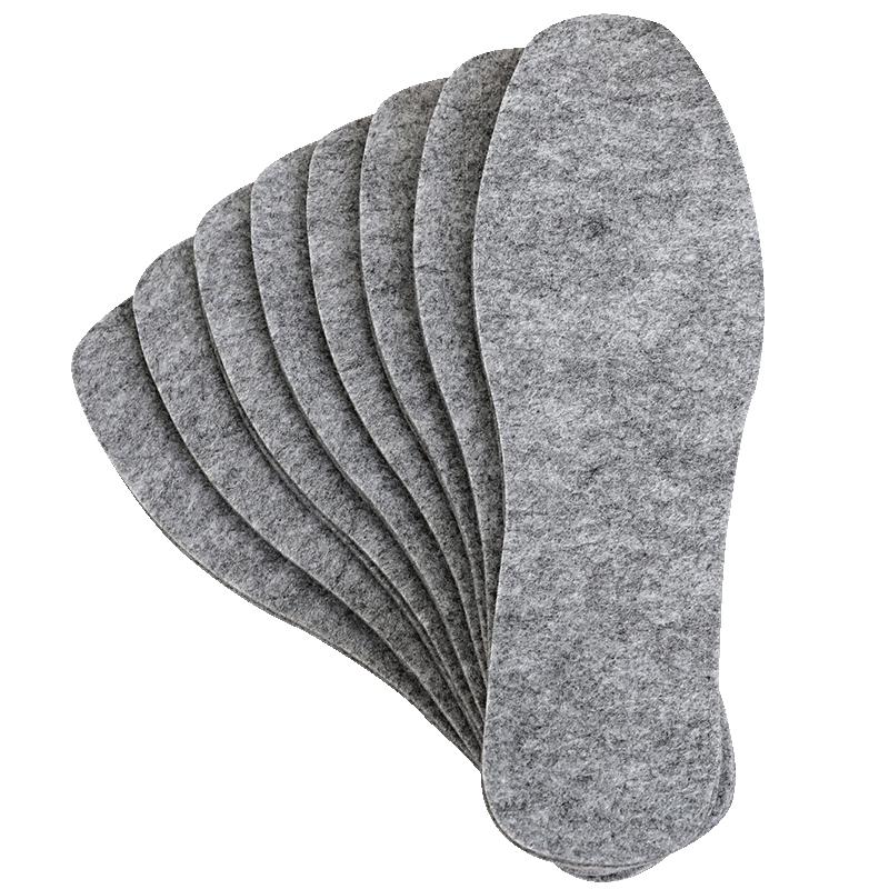 1 Pereche Branțuri Termice din Feutru de Lână Îngroșate Calde pentru Pantofi Bărbați Femei Respirabile Prietenoase cu Pielea Pad Pantof
