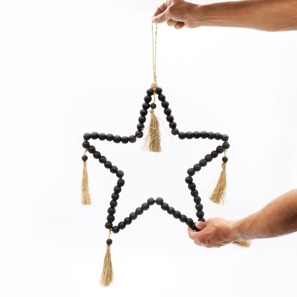 Large Beaded Star Mobile 58 x 38 cm