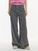 UNKNOWN PLANET Wide Pigment Corduroy Pants Gray