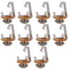10pcs 1/4" (6.35mm) Electric Guitar Input Jack Plug Socket Guitar Pickup Output Jack  Microphone