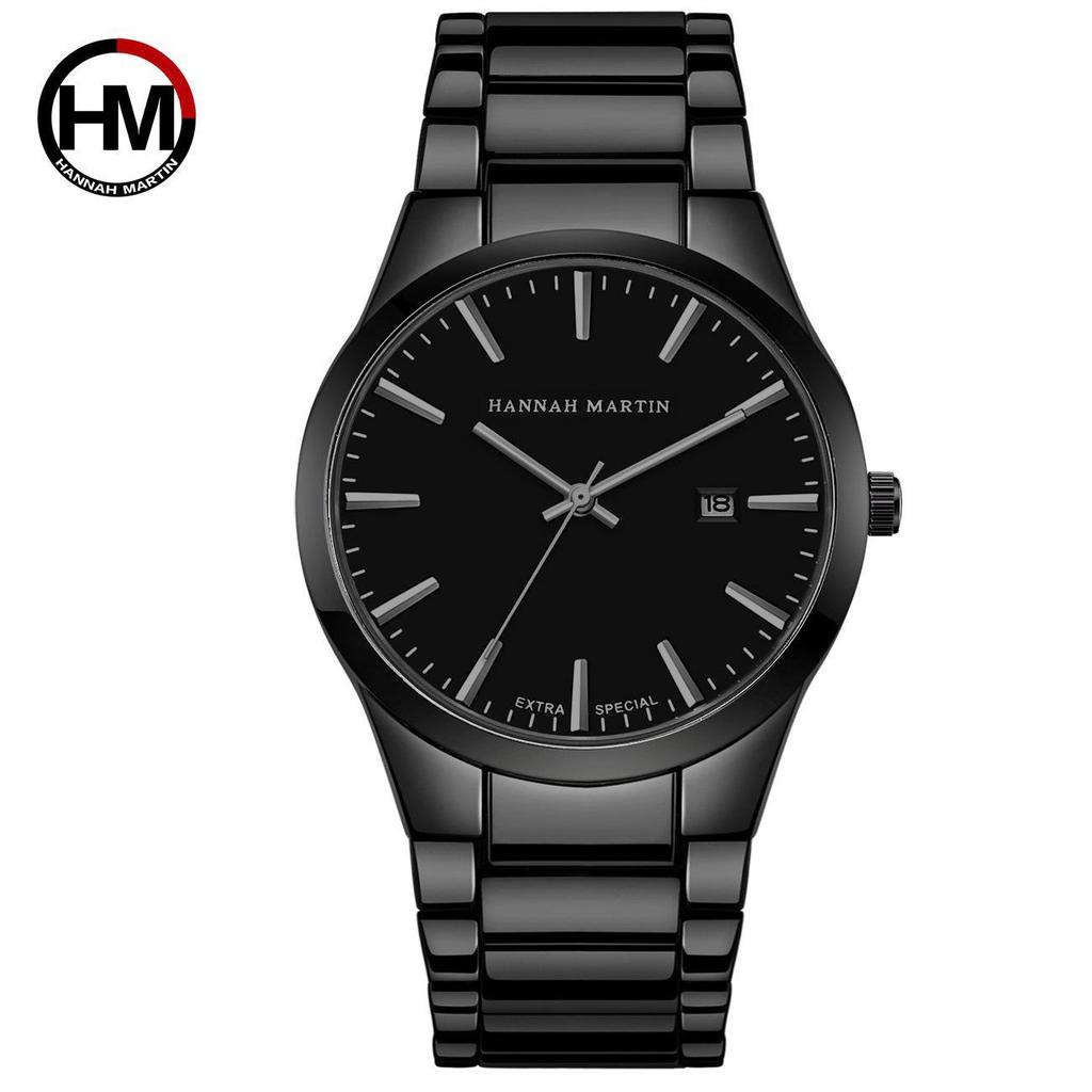 Men's Waterproof Stainless Steel Quartz Watch - Trendy Fashion Wristwatch