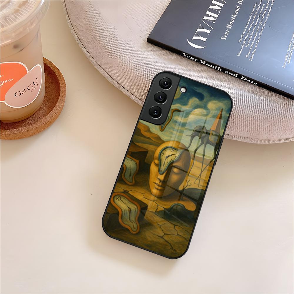 Salvador Dali Art Phone Case Glass For Samsung Galaxy S26 S25 S23 S24 S21 S22 S20 Ultra Fe Plus A15 A14 Cover