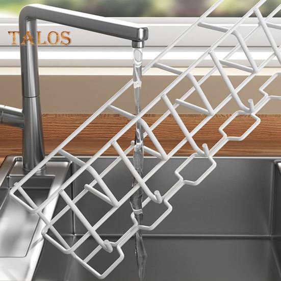 Hohles Regenschirm-Aufbewahrungsregal, Wandgarderobe mit 6 Kleiderbügeln, tragender Hut- und Kleidungs-Organizer für Badezimmer und Wohnzimmer