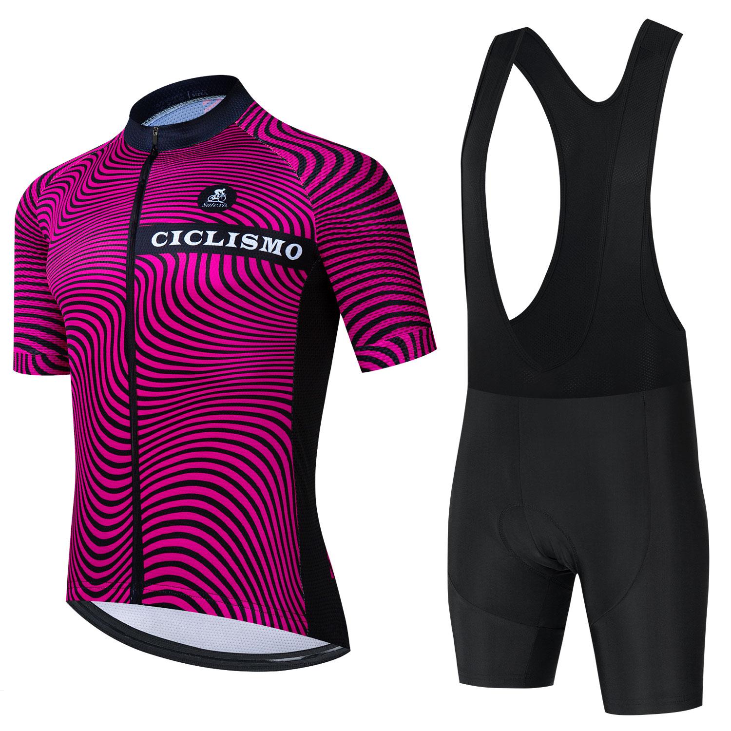 

Team 2026 Summer Cycling Jersey Set Road Bike Clothes Shorts Set Men Ropa Ciclismo Bicycl T-shirt Clothing Maillot Ciclismo 5XL