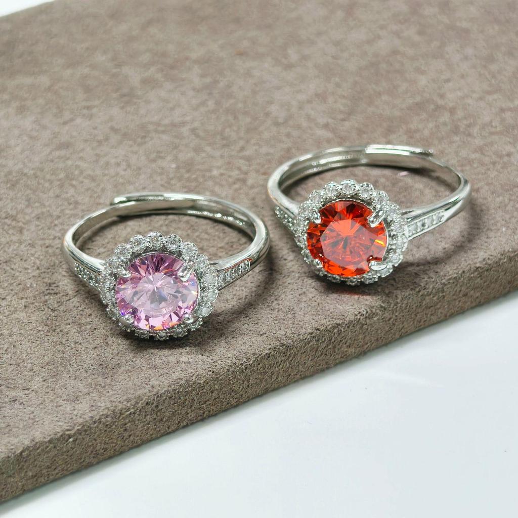 Gusen Jewelry: Creative Women's Zircon Gemstone Ring - European & American High-End Fashion Wedding Accessory