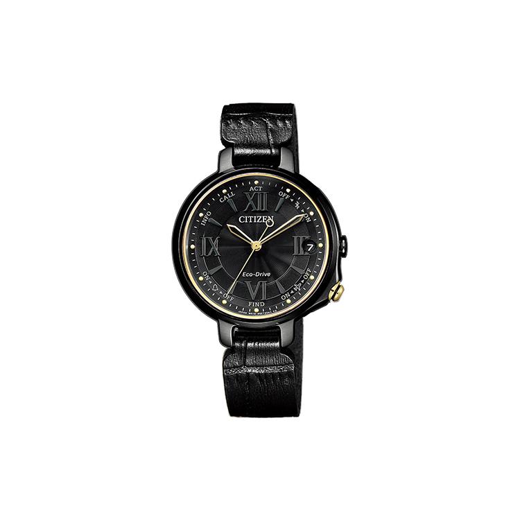 

CITIZEN Ecology Drive Collection Light Powered Quartz Movement Genuine Leather Strap Watch EE4058-19E Black Dial