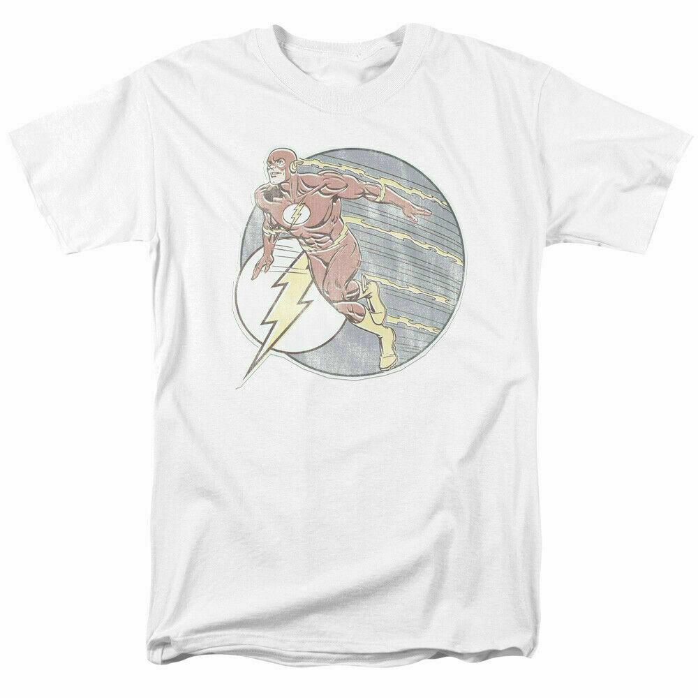 The Flash Retro Flash T Shirt Licensed Comic Book Tee White S