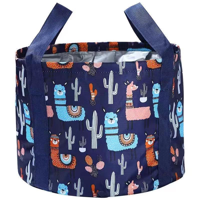 Faltbares Reisefußbad: Tragbares Becken zum Fußbad, Gesichtwaschen und für die Wäsche. Perfekt für Zuhause und den Außenbereich.