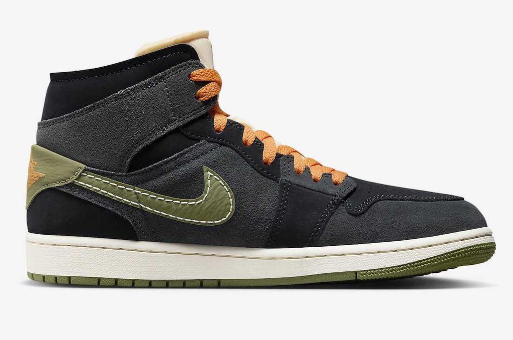 FD6817-003 Nike Air Jordan 1 Mid SE Craft Anthracite Light Olive (Men's)