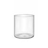 Support de bougie en verre transparent Vase cylindrique en verre Porte-bougie Créez un décor unique pour la décoration de la chambre à coucher, du bureau