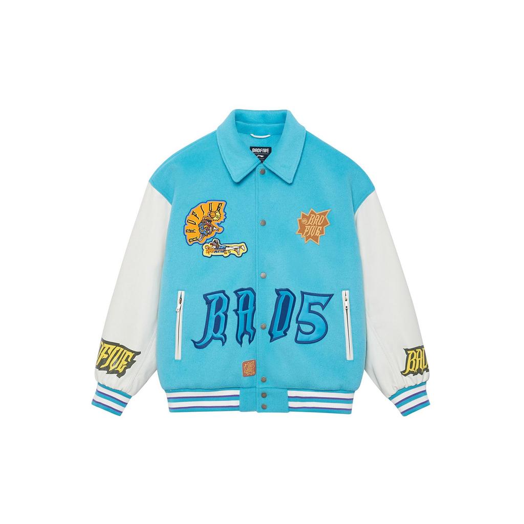 Li Ning Jacket Men's Bachelor Blue Beige White AJPS001-2
