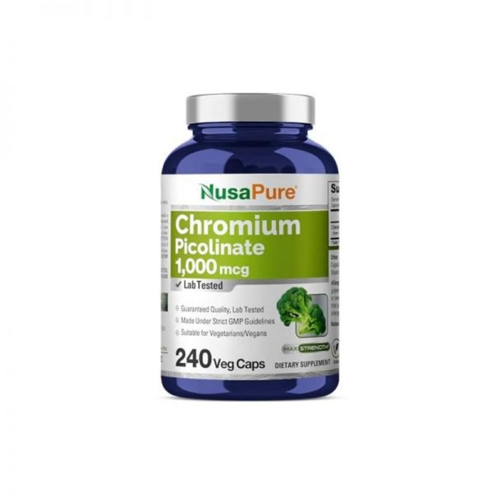 Chrome Picolinate Non-GMO Vegan 1000 Micrograms 240 Capsules 1 Tablet