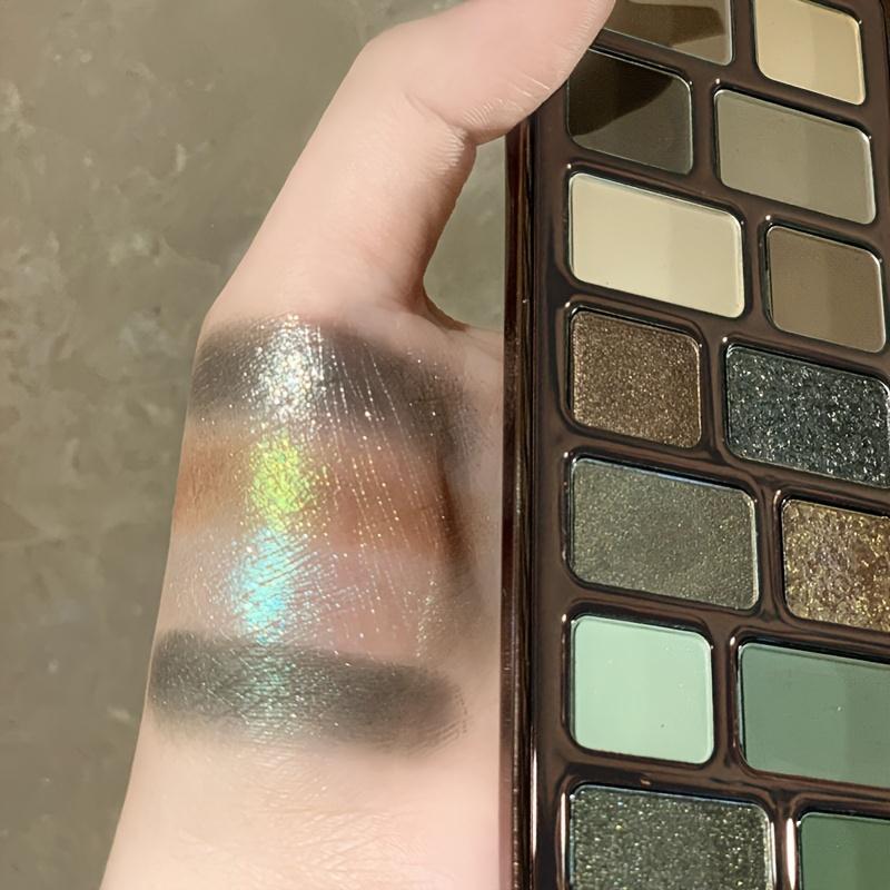 Palette Ombretti 16 Colori Finiture Opache e Perlescenti Vivaci con Effetto Flash Esplosivo Stili Retrò Trucco Occhi