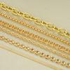 6Pcs/Set Chunky Twisted Cuban Chain Bracelets for Women Simple Gold Color Metal Waterproof Bracelets Sets Fashion Jewelry Gifts