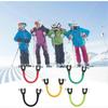 Kids Ski Tip Connector - Snowboard Connector Clips for Beginners, Adjustable Ski Trainer Aid for Kids and Adults