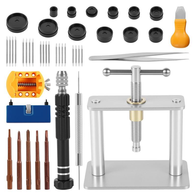Multifunctional 39PCS Watch Repair Kit Professional Battery Change Strap Removal Tool Set for Watch Repair Shop one size