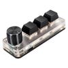 Makro-Tastatur mit rotem Schalter, Plug-and-Play, ergonomische, individuelle Knöpfe, USB-Mini-Tastatur für Desktop-PC