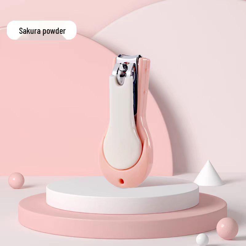 2024 Cute Cartoon Anti-Splash Nail Clippers with Safety Cover for Adults & Girls