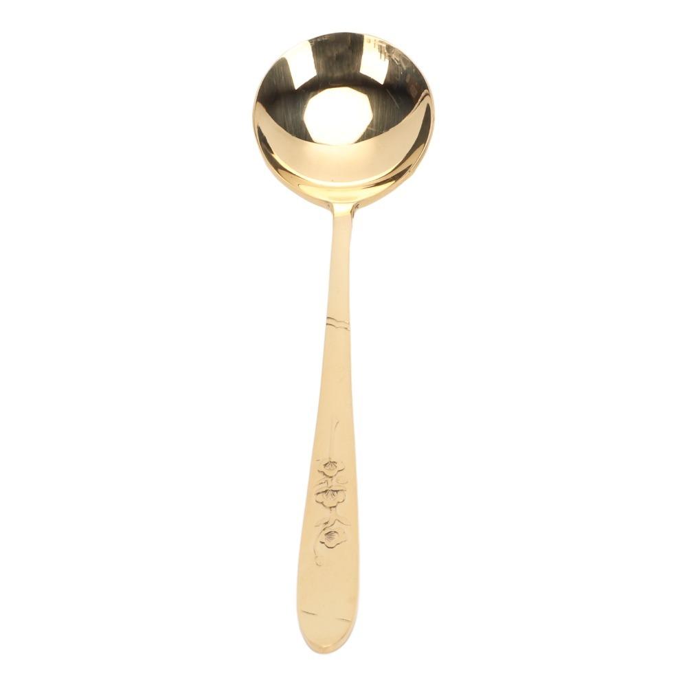 Dishwasher Safe Serving Spoon Brass Table Spoon Soup Spoons Buffet Spoon  For Kitchen