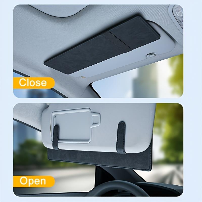 Universelle Auto-Sonnenblenden-Erweiterung, Faltbare Windschutzscheiben-Sonnenblende, Sonnenblenden-Aufbewahrungszubehör, Modisches Brillenaufbewahrungszubehör