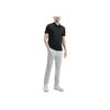 Fila Solid Color Fitted Short Sleeve Polo Shirt Men Tops Black F11M422114F-BK