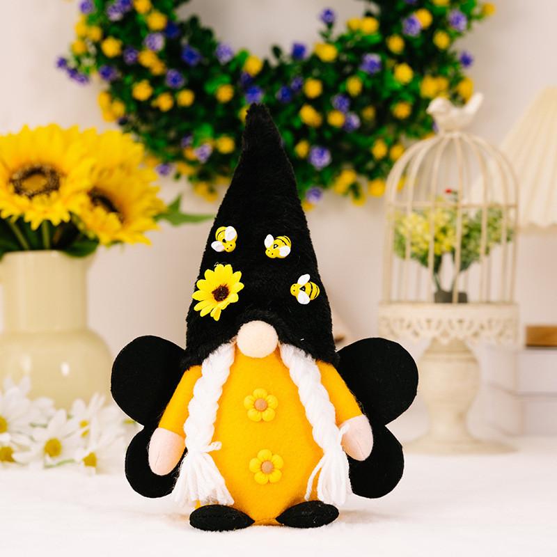 

Winged Charming Bee Plush Doll With No Face Ideal For Special Decor Event Bee Day Doll Female