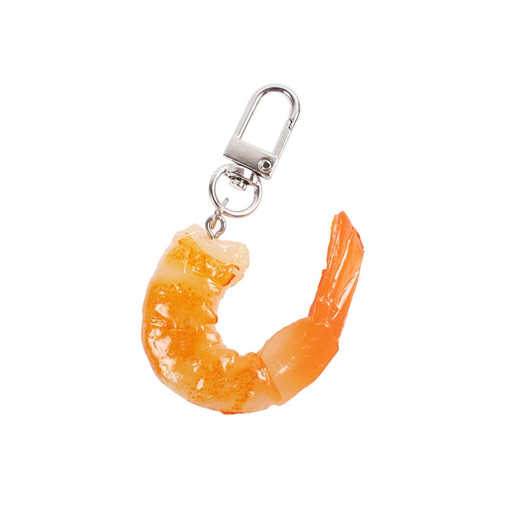 Simulated Shrimp Keychain