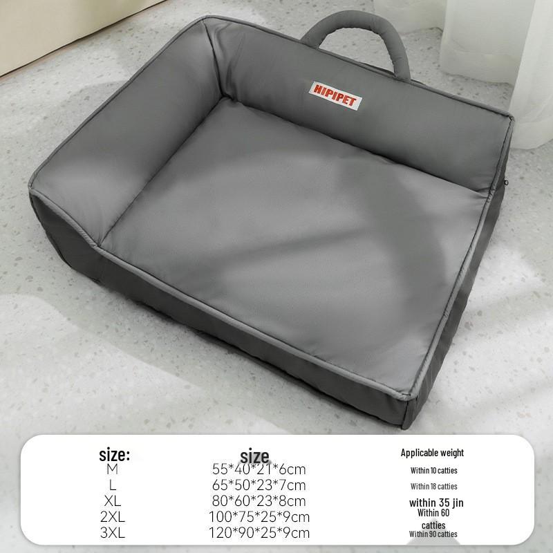 Cozy All-Season Dog & Cat Bed: Warm, Removable, Washable Cushion