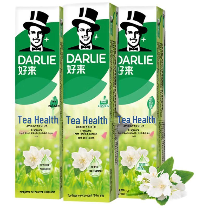 Darlie Tea Tree Jasmine White Tea Toothpaste (3x190g)