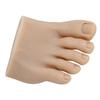 Practice Fake Foot Model with Half Foot Design Movable Soft Silicone Prosthetic Manicure Tool  for Nail Art Training