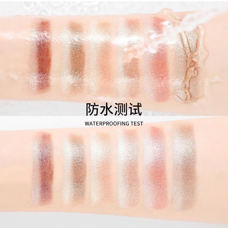 Gradient Dual-Color Eyeshadow Pencil Pearlescent Fine Shimmer Waterproof & Smudge-Proof Lazy Girl Eyeshadow Stick Beauty Eyeshadow