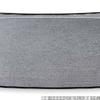 Made in Refined Silver S x x J-kitchens Placemat, Japan, Tray, 6-Shaku U-Line, Pear-Ground, Black, (48.5cm 37.5cm 2cm)