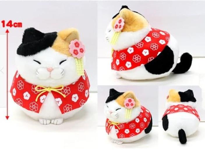 Amuse Local Higemanju ST Hannari Misama Plush Toy, Height Approx. 14cm 703921