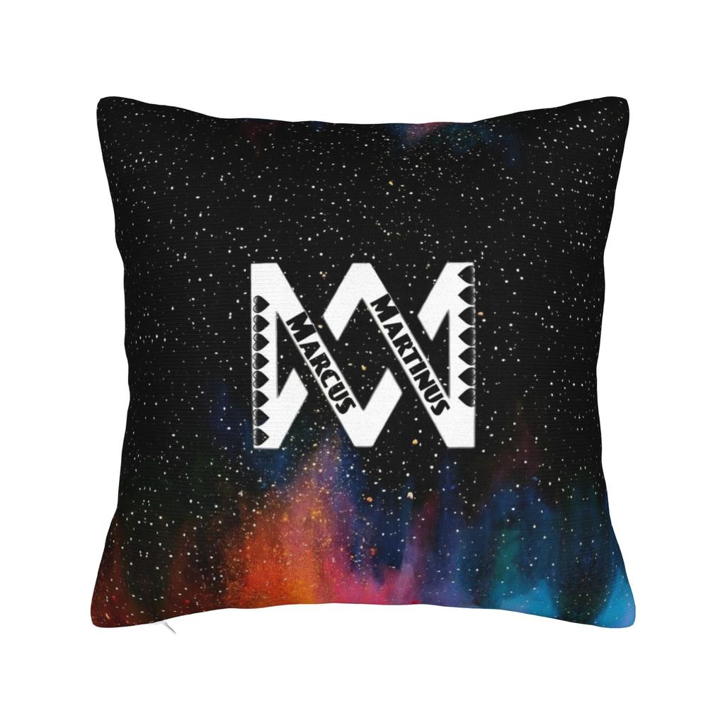 Marcus And Martinus MM Square Pillow Cases  Cushion Covers Funny Zipper Decorative Pillowcase for Home 4040cm