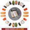 Sushi Making Kit, Sushi Making Mold for Beginners, Professional Home Sushi Maker, Sushi Rolling Machine with Sushi Roller Bazooka, Sushi Mat,