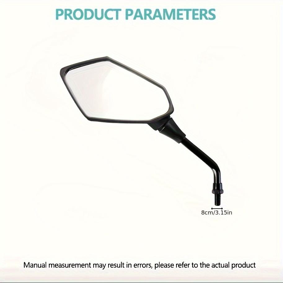 

Зеркало для мотоцикла 2 шт. Зеркала заднего вида для электровелосипеда, задняя сторона, выпуклая, 8 мм, 10 мм, углеродное волокно