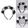 Plastic Skull Headbands For Halloween Parties Gothic Costume Accessory Portable Hair Decors