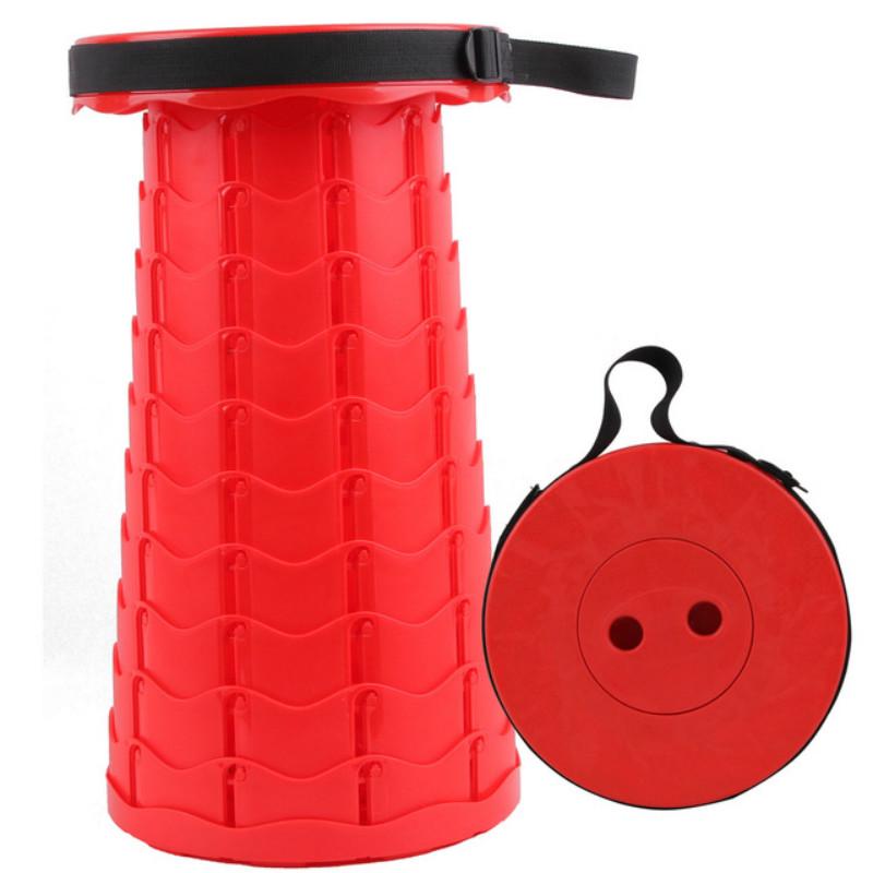 CUUWE Portable Telescoping Stool Retractable Stool Seat Folding Camping Stool Seat for Fishing Hiking Traveling Outdoor Activities Red O CUUWE Portable Telescoping Stool Retractable Stool Seat Folding Camping Stool Seat for Fishing Hiking Traveling Outdoor Activities Red O
