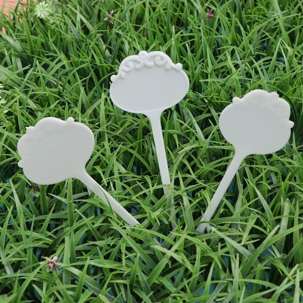 10/12PCS Waterproof Garden Marker Sunproof Stake Tags Plastic Writing Plate  Seedlings Tray