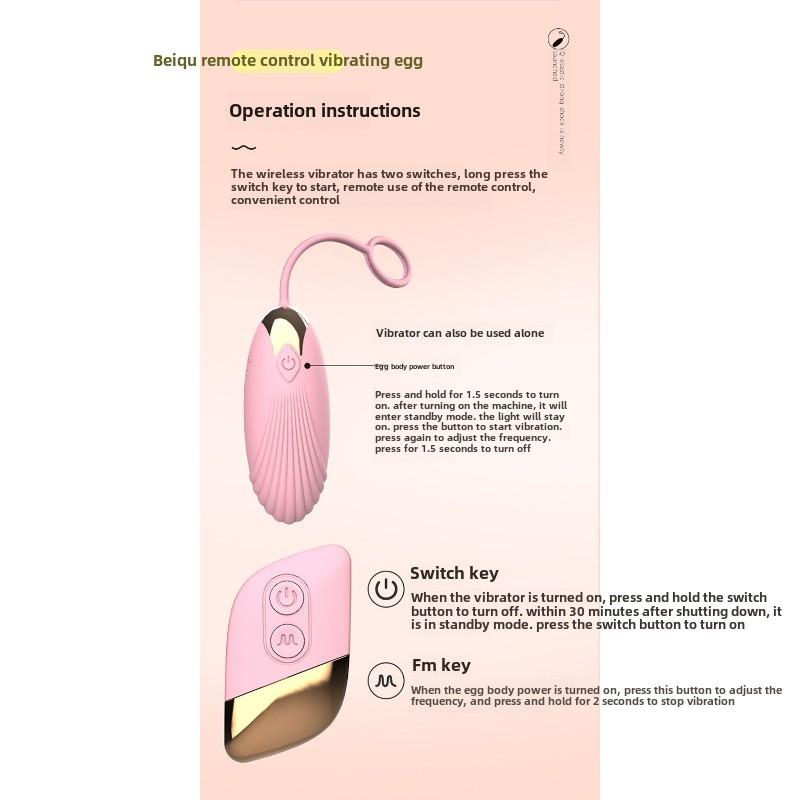 Wireless Remote Control Jumping Egg Rechargeable Frequency Conversion Strong Vibration Wearable Flirting Masturbator Adult Products