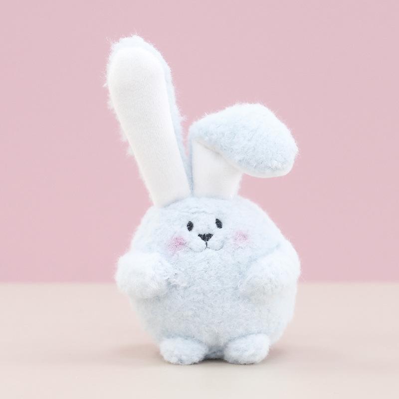 

Милый кролик плюшевая игрушка плюшевая мягкая кукла украшение брелок сумка подвеска украшение подходит для девочек подарки 14cm синий