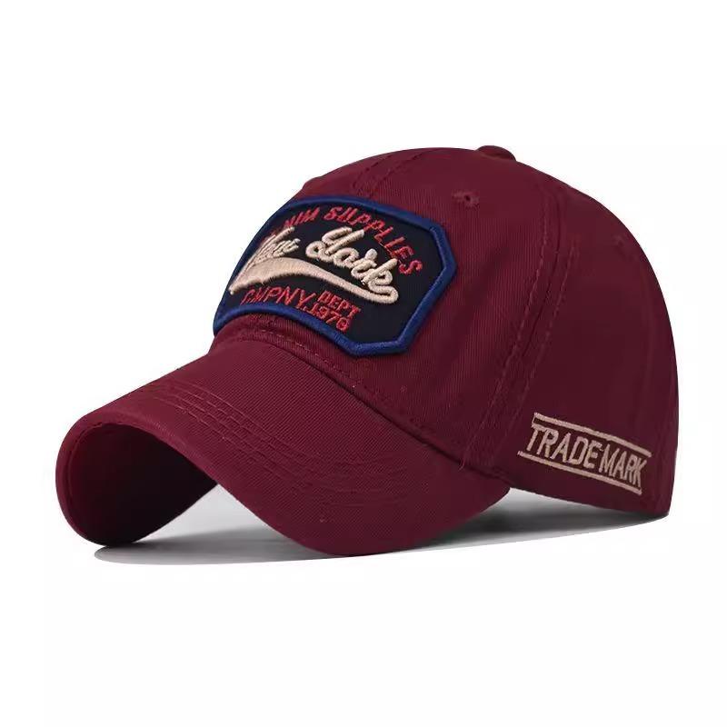 Washed Cotton Embroidered Baseball Cap Summer Casual Wash Old Baseball Cap Sun Hat