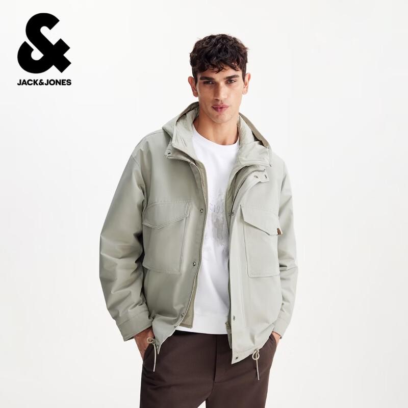 Jack  Jones Men s Loose Fit Stand-Up Collar Padded Jacket S