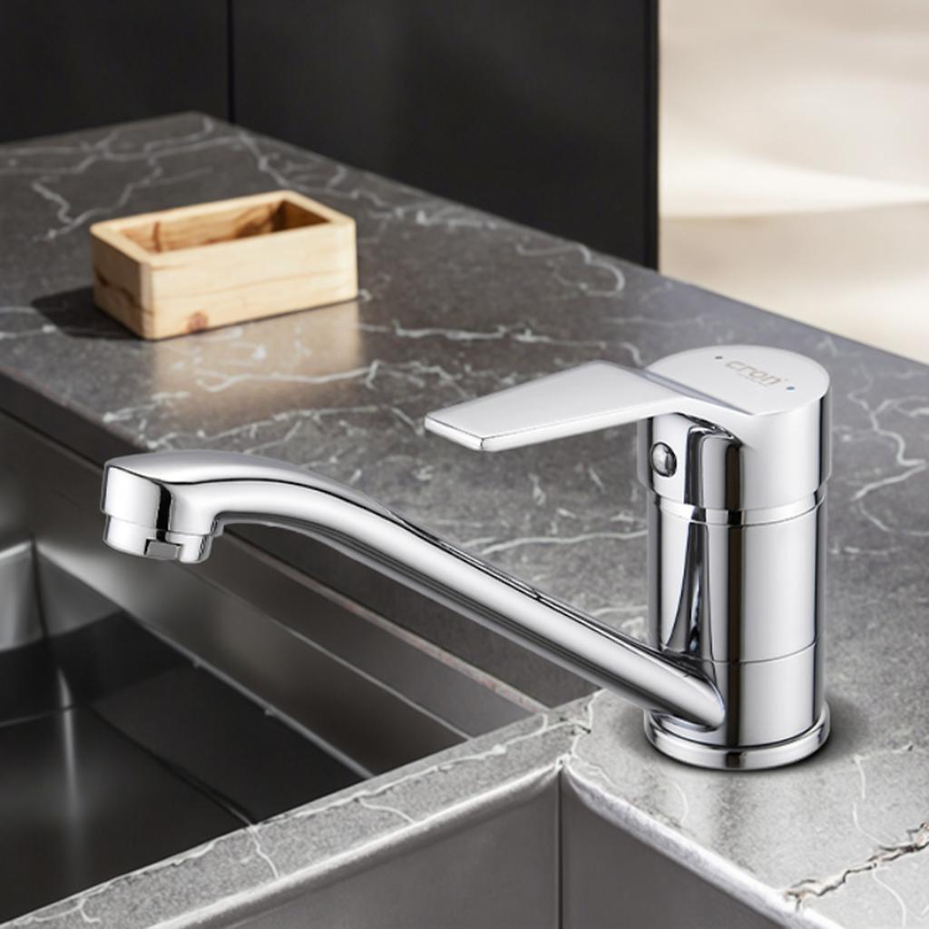 New Design Kitchen Faucet with Chrome Zinc Alloy