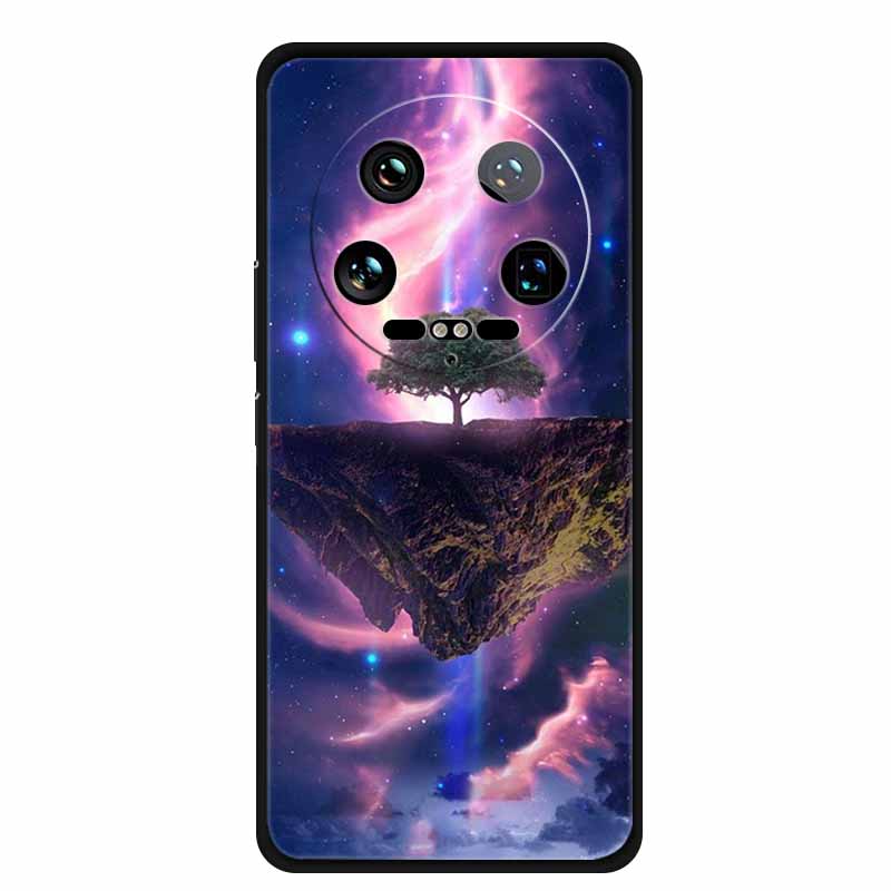 For Xiaomi 14 Ultra 5G Case 6.73''Animals Painted Silicone Soft TPU Coques for Xiaomi 14Ultra Shockproof Cover Shells Cool Wolf