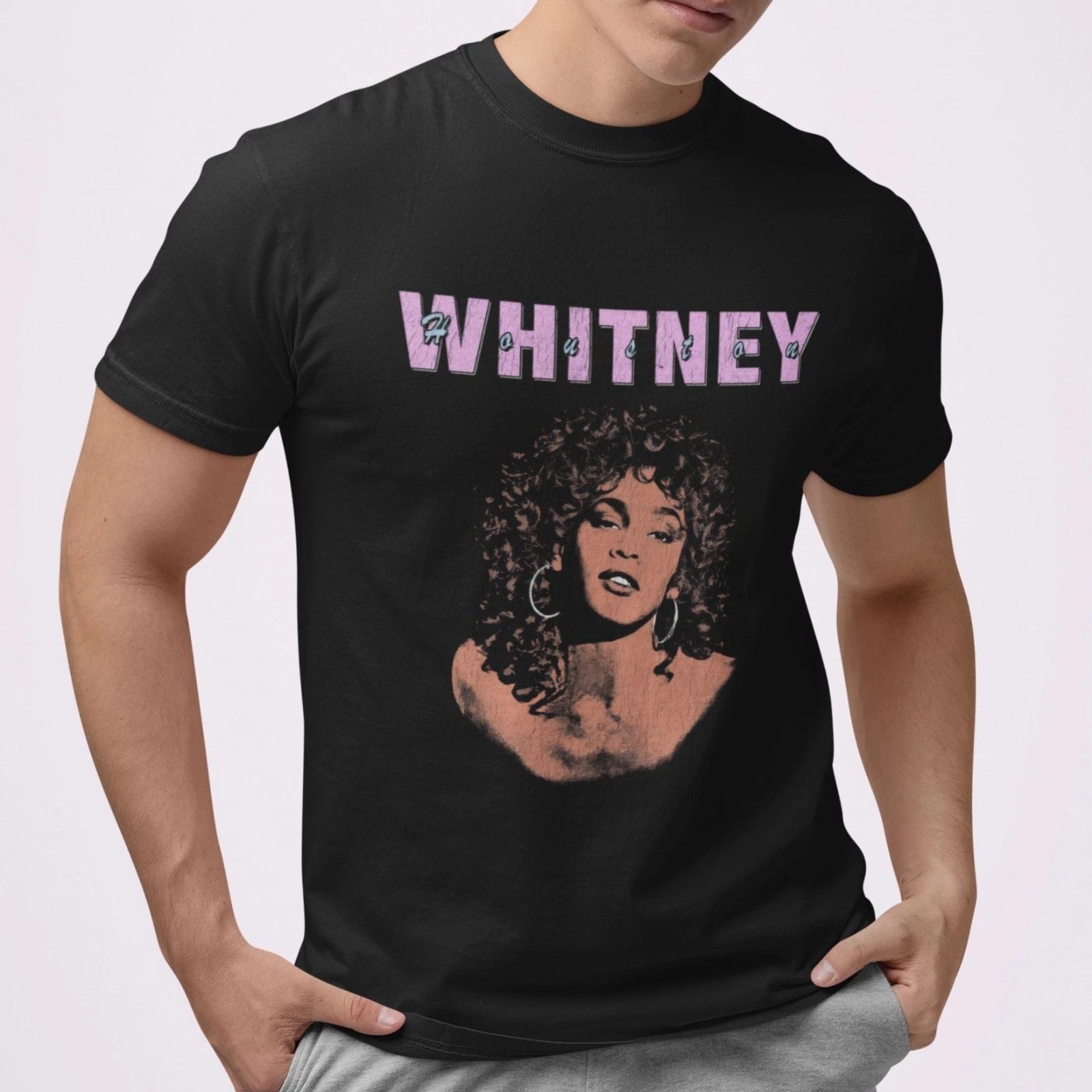 Whitney Houston T-Shirt Retro Music Legend Graphic Tee Vintage 80s Style Unisex M