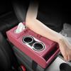 Car Armrest Box Organizer Storage Box Premium Sense with Tissue Box Cup Holder Cell Phone Center Armrest Booster Pad
